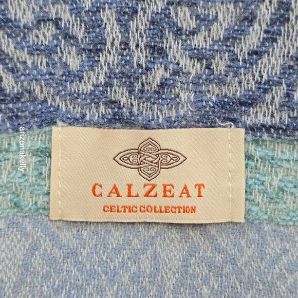 Calzeat Celtic Scarf Wool Blend Made in Scotland - Picture 7 of 14